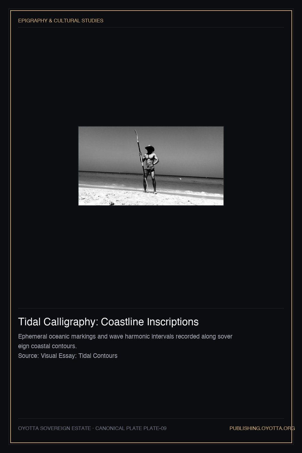 Tidal Calligraphy: Coastline Inscriptions