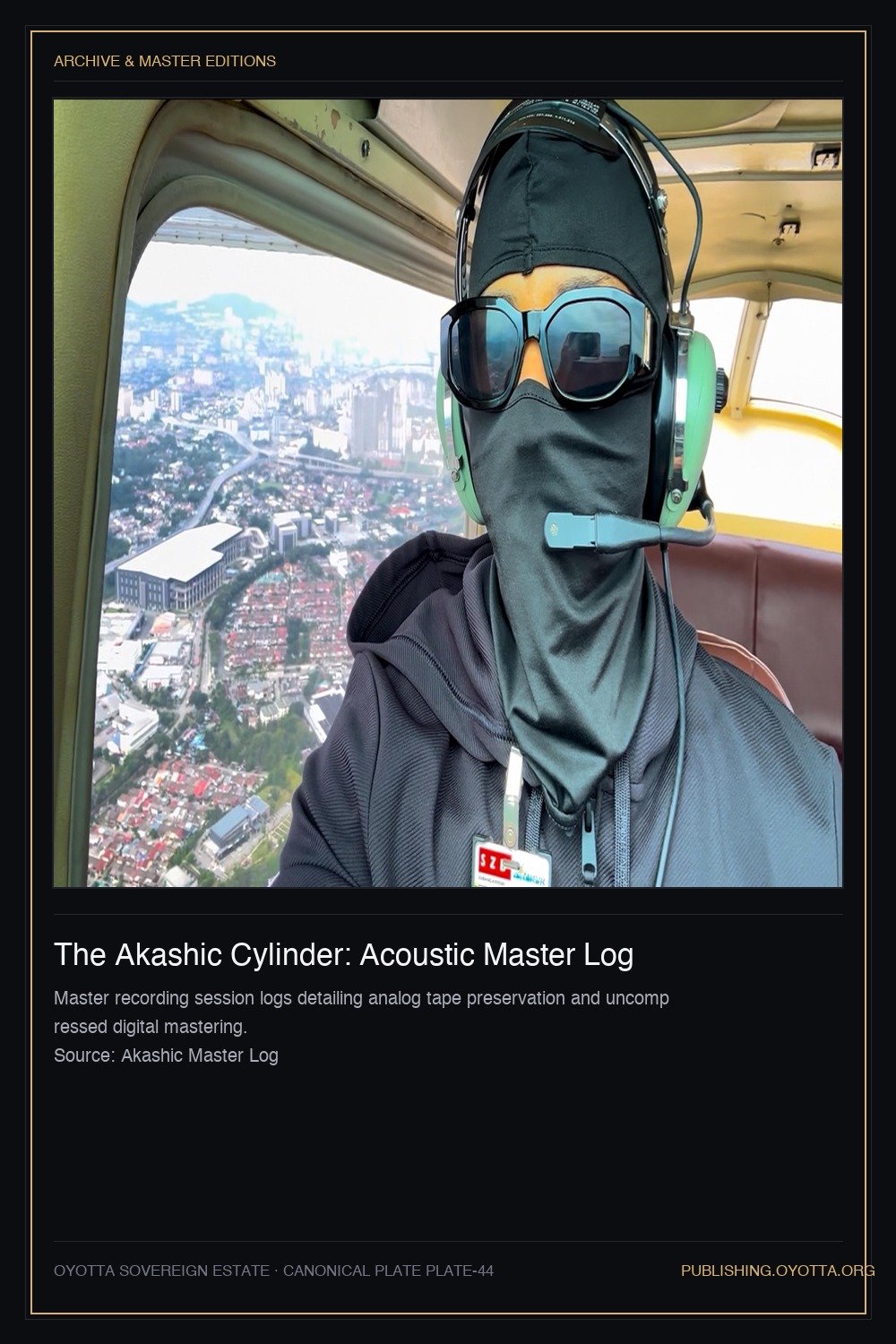 The Akashic Cylinder: Acoustic Master Log